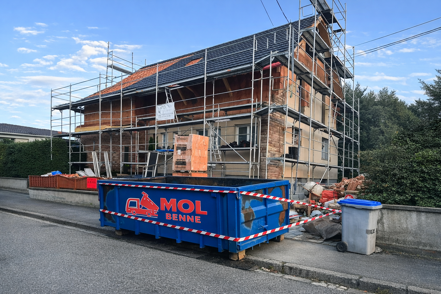 Livraison benne location Molsheim chantier